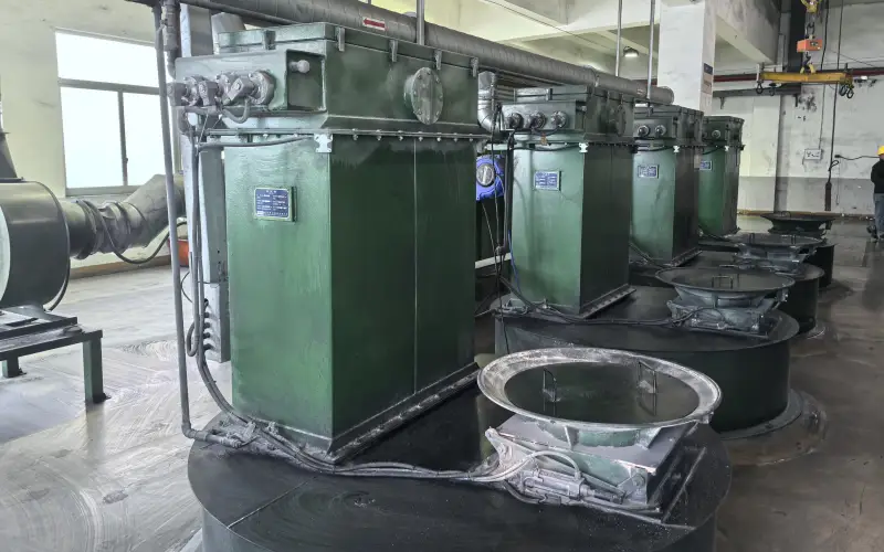 dry powder Feed zone 1