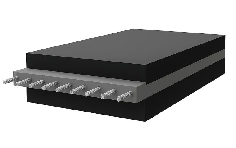 Steel cord conveyor belt