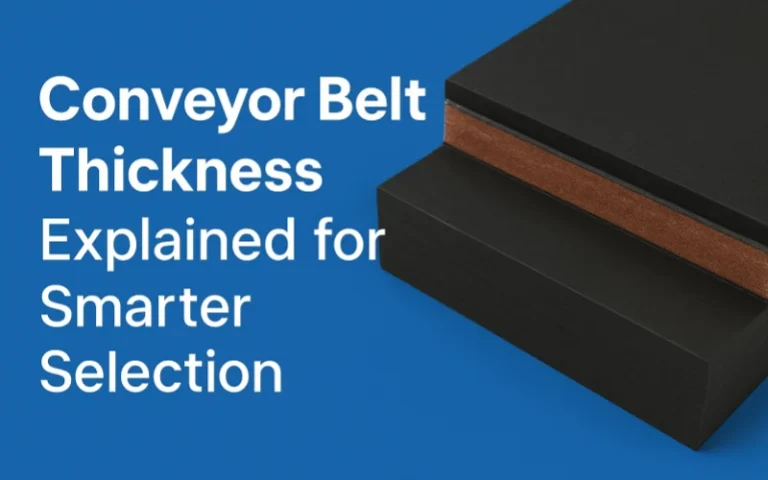 conveyor belt thickness explained for smarter selesction