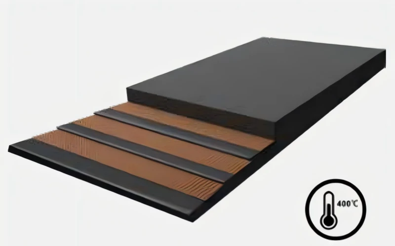 Tali pinggang penghantar Tahan Panas sehingga 300 ℃