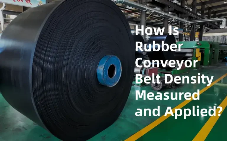 how is rubber conveyor belt density measured and applied