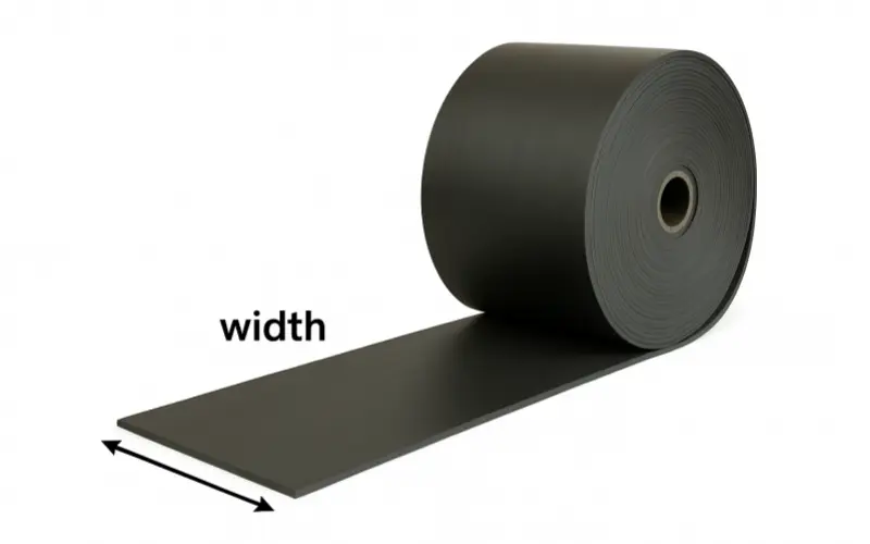 rubber conveyor belt width