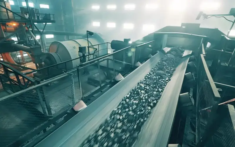 steel plant rubber conveyor belt