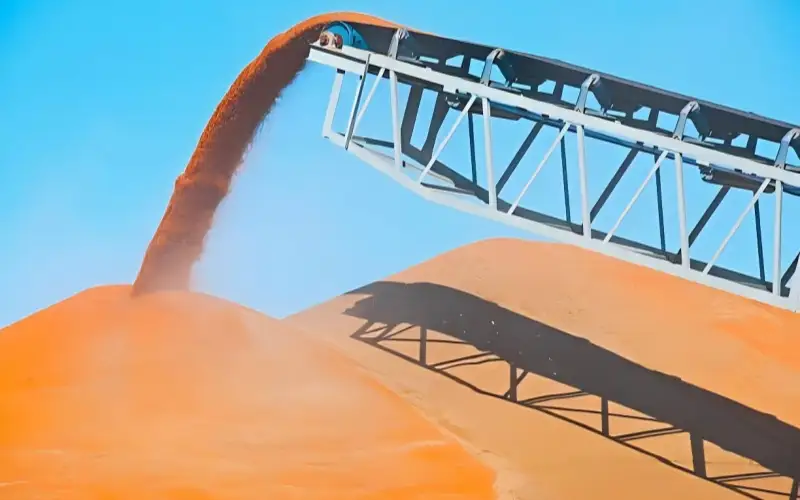 grain rubber conveyor belt
