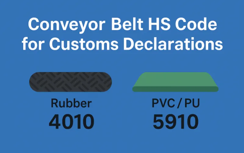 Rubber and pvc conveyor belt hs code