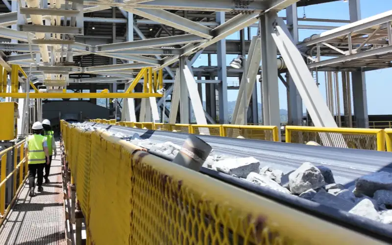 Real scene of Indonesian quarry