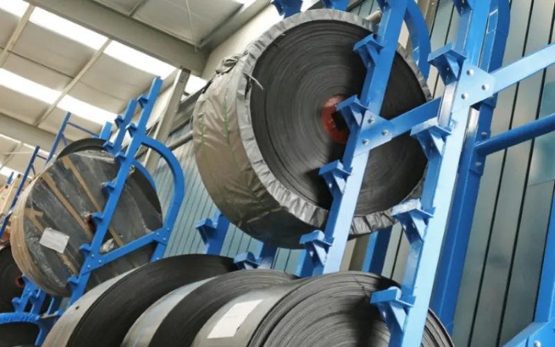 Conveyor belt storage
