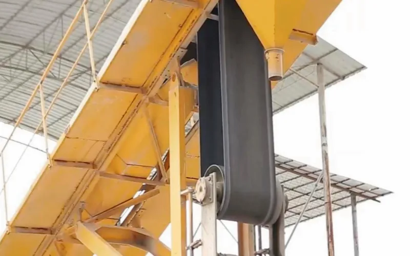 rubber conveyor belt tensioner