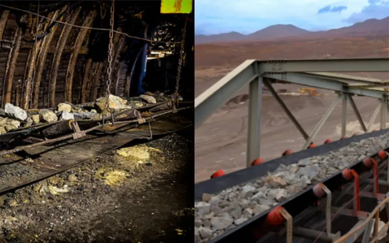  underground conveyor belt vs.outdoor conveyor belt to comapre