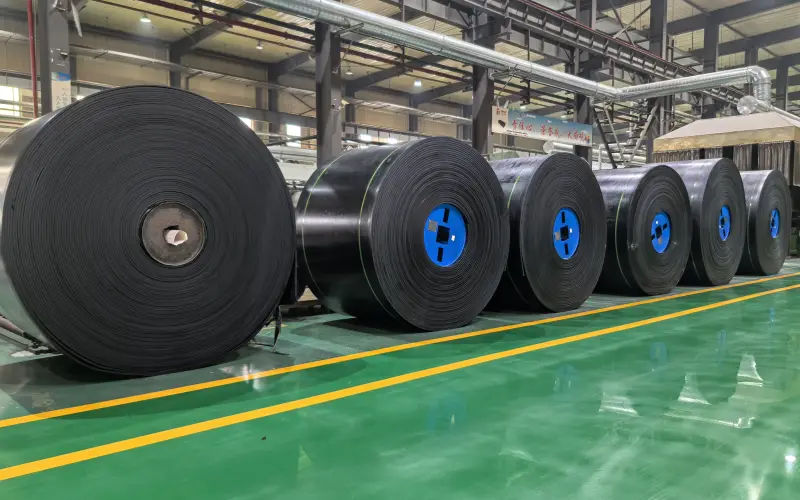 rubber conveyor belt rolls