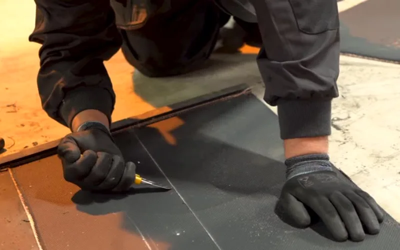 conveyor belt cutting to splice