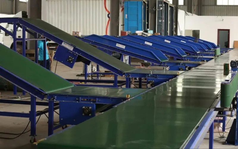 PVC conveyor belt used in express industry