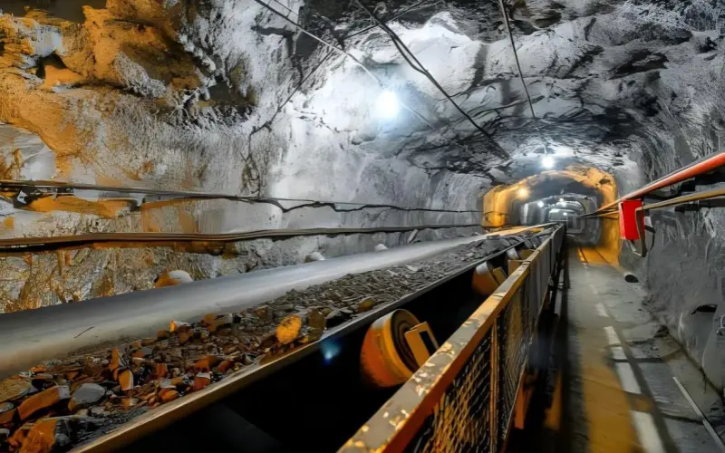 underground conveyor belt 13