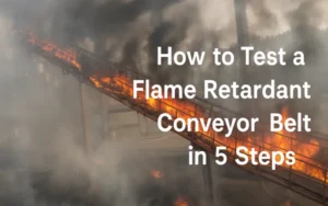 How to test a flame retardant conveyor belt in 5 steps