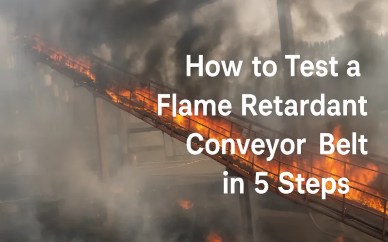How to test a flame retardant conveyor belt in 5 steps