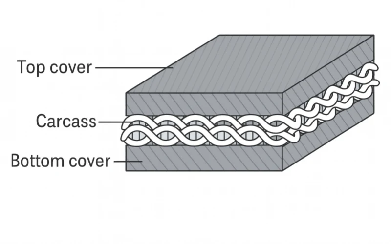 solid woven conveyor belt structure Details