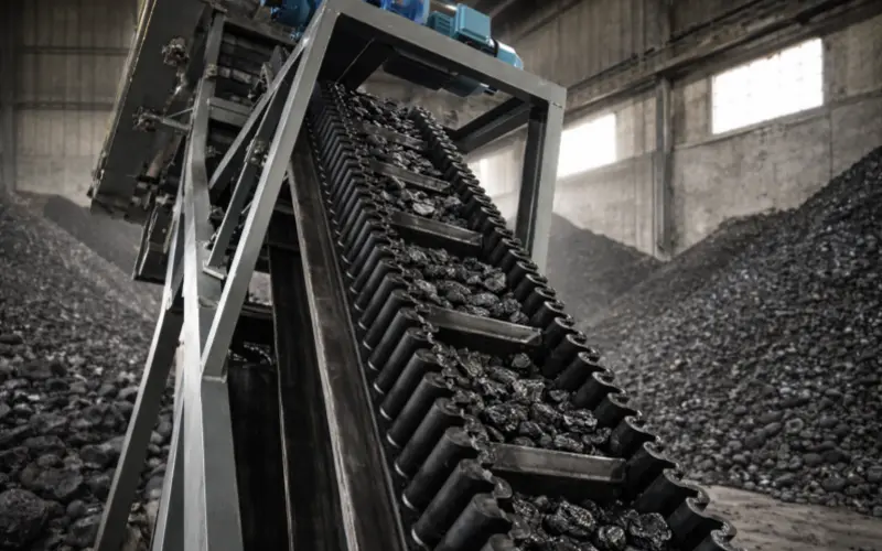 5. rubber sidewall conveyor belt application