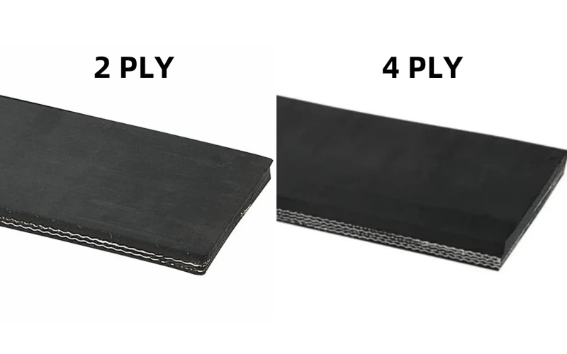 8. different plies of polyester conveyor belt