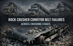 Rock Crusher Conveyor Belt Failures Across Crushing Stages