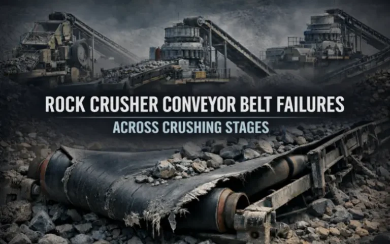 Rock Crusher Conveyor Belt Failures Across Crushing Stages