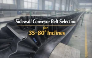 Sidewall Conveyor Belt Selection for 35–80° Inclines