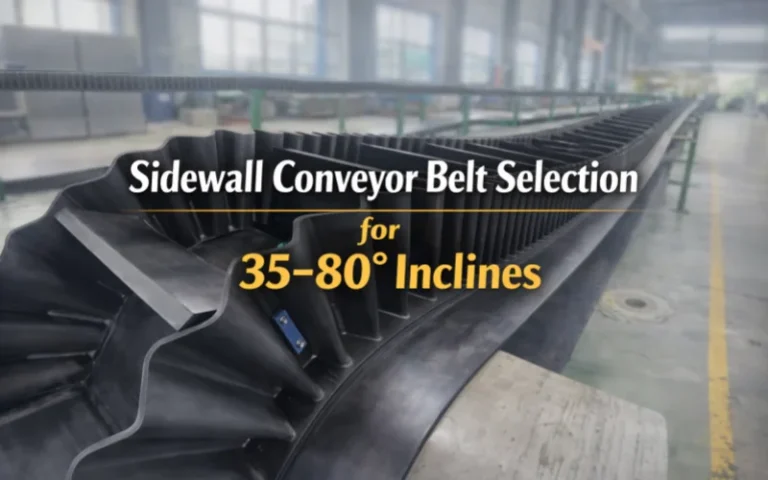 Sidewall Conveyor Belt Selection for 35–80° Inclines