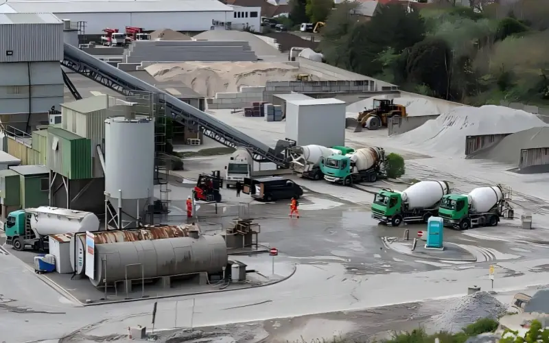 cement plant With cement Conveyor belt