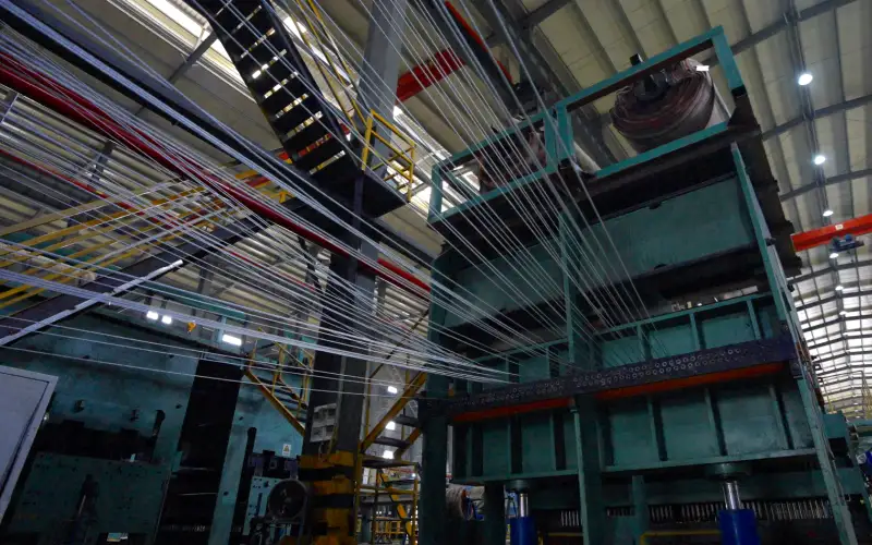 4.1 Widok przenośnika taśmowego z linką stalową