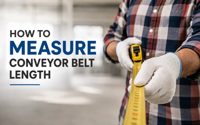 How to measure conveyor belt length