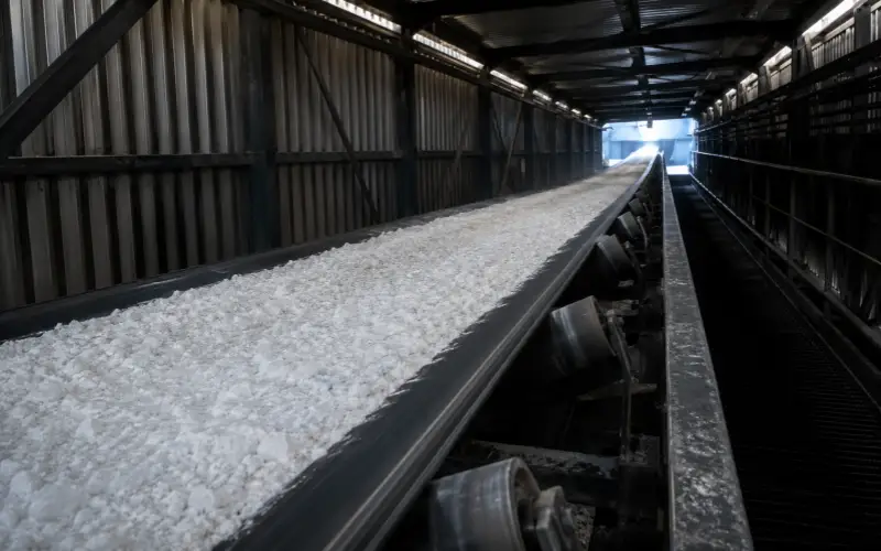 chemical plant conveyor belt